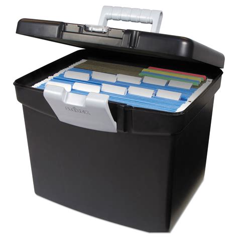 plastic filing box with dividers